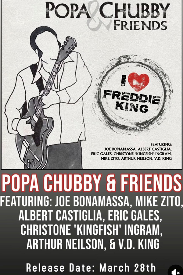 Popa Chubby & Friends Release Card